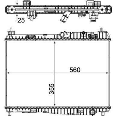 Mahle | Kühler, Motorkühlung | CR 1135 000P