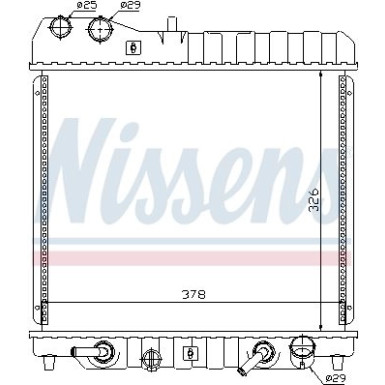 Nissens | Kühler, Motorkühlung | 68111