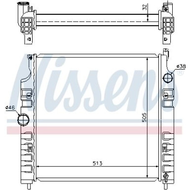 Nissens | Kühler, Motorkühlung | 61026