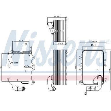 Nissens | Ölkühler, Motoröl | 90807