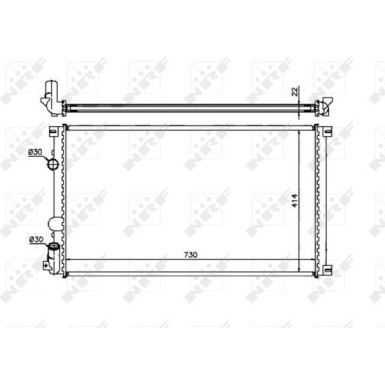 NRF | Kühler, Motorkühlung | 58321