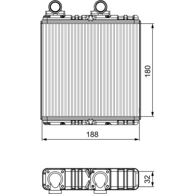 Valeo | Wärmetauscher, Innenraumheizung | 811554