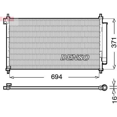 Denso | Kondensator, Klimaanlage | DCN40012