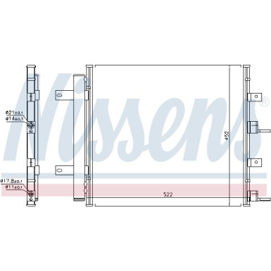 Nissens | Kondensator, Klimaanlage | 940117