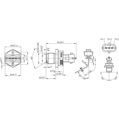 BOSCH | Sensor, Kraftstoffdruck | 0 281 002 907