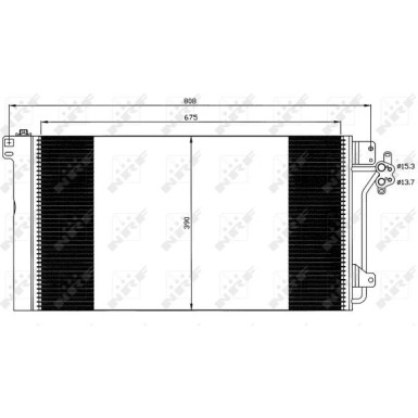 NRF | Kondensator, Klimaanlage | 35622