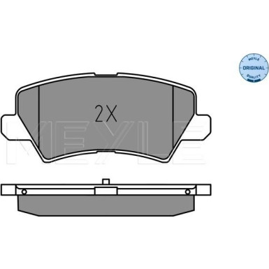 Meyle | Bremsbelagsatz, Scheibenbremse | 025 229 0115