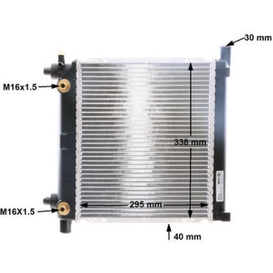 Mahle | Kühler, Motorkühlung | CR 255 000S