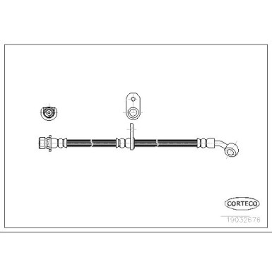 Corteco | Bremsschlauch | 19032676