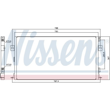 Nissens | Kondensator, Klimaanlage | 94267