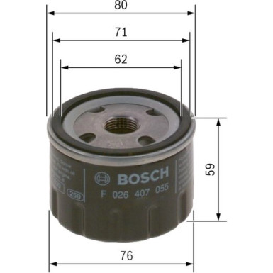 BOSCH F 026 407 055 Ölfilter