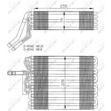 NRF | Verdampfer, Klimaanlage | 36025