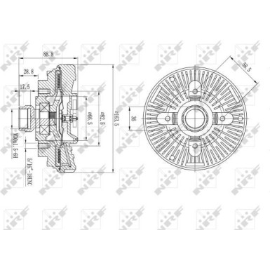 NRF | Kupplung, Kühlerlüfter | 49610