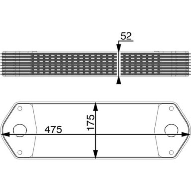 Mahle | Ölkühler, Motoröl | CLC 11 000P