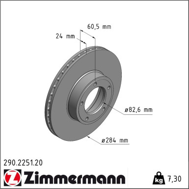 Zimmermann | Bremsscheibe | 290.2251.20