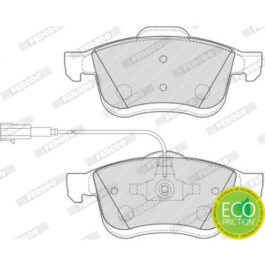 Ferodo | Bremsbelagsatz, Scheibenbremse | FDB4951