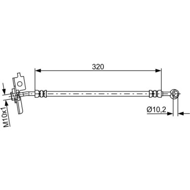 BOSCH | Bremsschlauch | 1 987 481 870