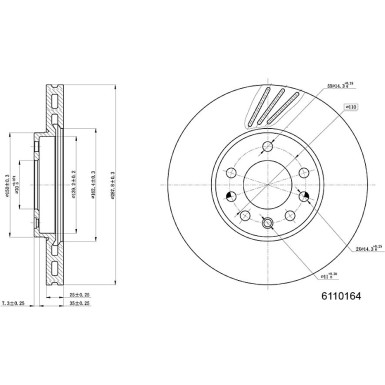 Metzger | Bremsscheibe | 6110164