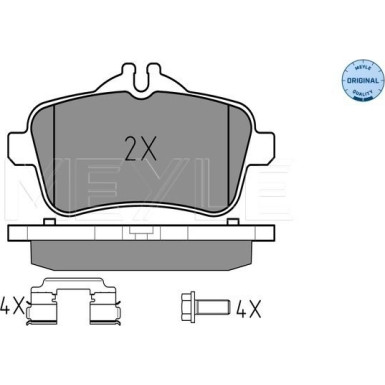 Meyle | Bremsbelagsatz, Scheibenbremse | 025 252 1518