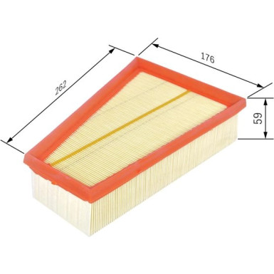 BOSCH F 026 400 380 Luftfilter