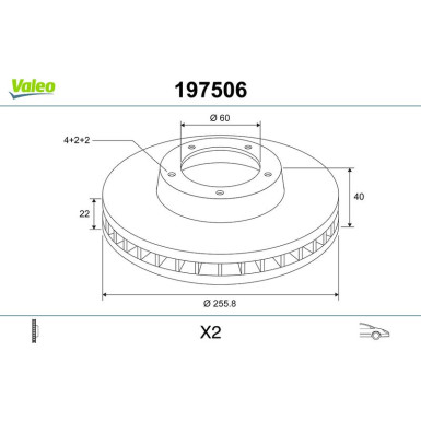 Valeo | Bremsscheibe | 197506