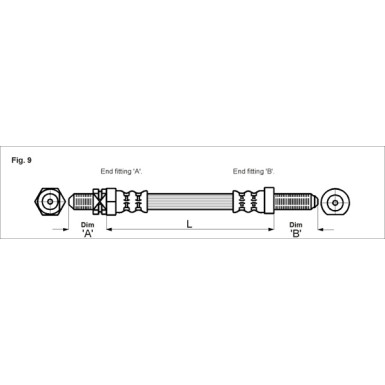 Metzger | Bremsschlauch | 4112102