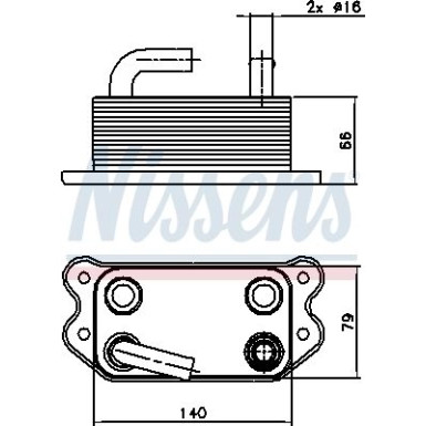 Nissens | Ölkühler, Motoröl | 90738