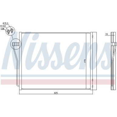 Nissens | Kondensator, Klimaanlage | 940308