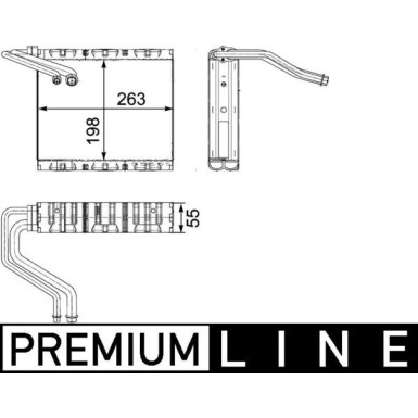 Mahle | Verdampfer, Klimaanlage | AE 85 000P