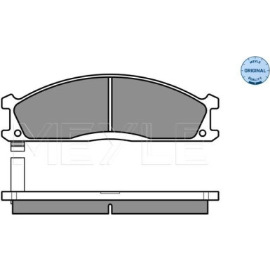 Meyle | Bremsbelagsatz, Scheibenbremse | 025 213 4717