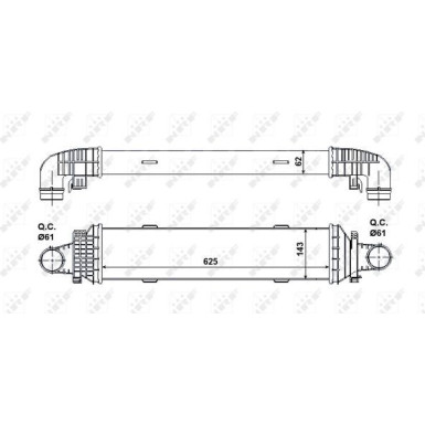 NRF | Ladeluftkühler | 30504