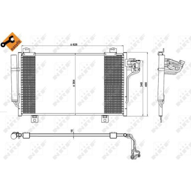 NRF | Kondensator, Klimaanlage | 350229