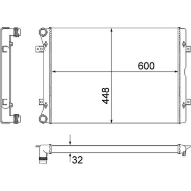 Mahle | Kühler, Motorkühlung | CR 2038 000S