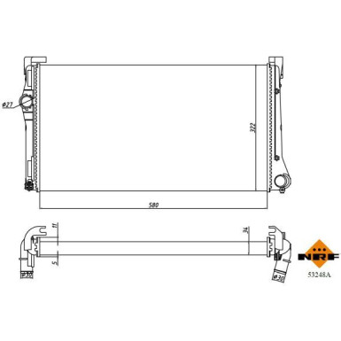 NRF | Kühler, Motorkühlung | 53248A