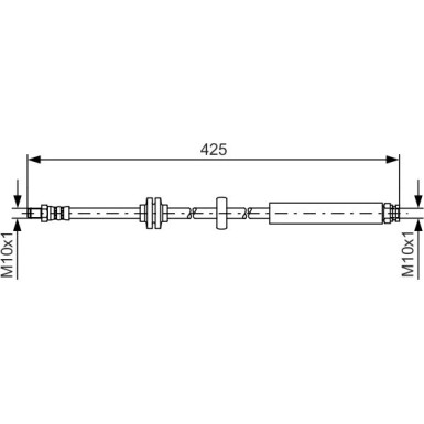 BOSCH | Bremsschlauch | 1 987 481 398