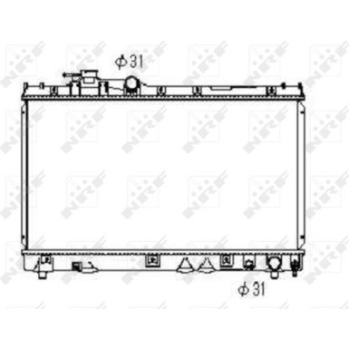 NRF | Kühler, Motorkühlung | 53352