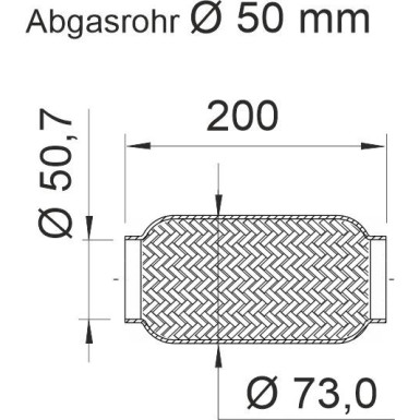 Ernst | Flexrohr, Abgasanlage | 460033