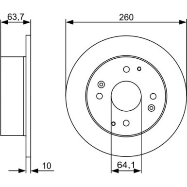 BOSCH | Bremsscheibe | 0 986 479 504