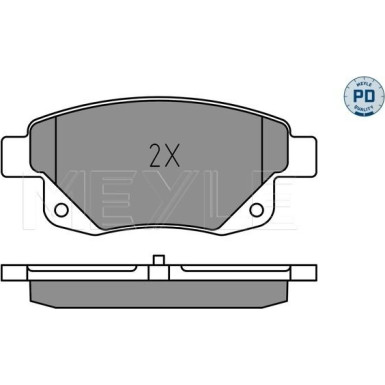 Meyle | Bremsbelagsatz, Scheibenbremse | 025 244 8617/PD