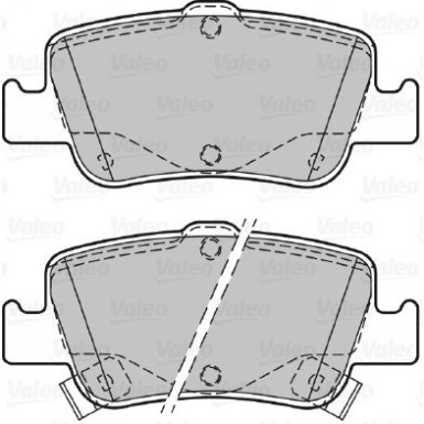Valeo | Bremsbelagsatz, Scheibenbremse | 601377