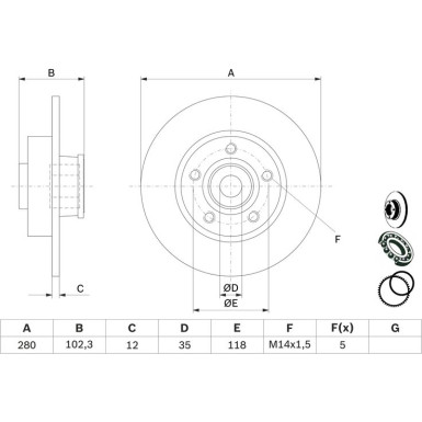 BOSCH | Bremsscheibe | 0 986 479 271