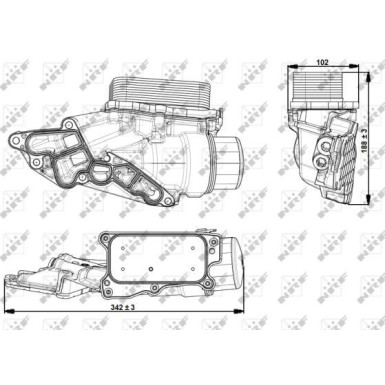 NRF | Ölkühler, Motoröl | 31351