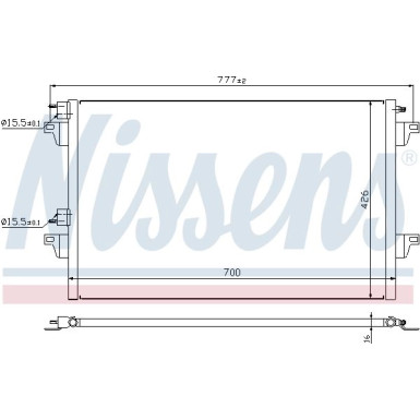 Nissens | Kondensator, Klimaanlage | 940153