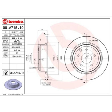 Brembo | Bremsscheibe | 08.A715.11