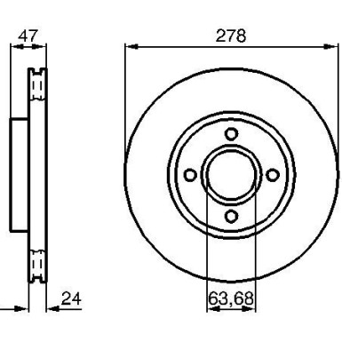 BOSCH | Bremsscheibe | 0 986 478 427