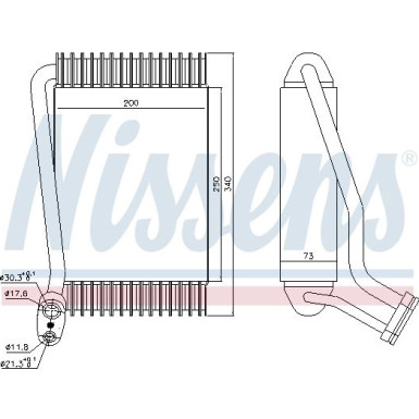 Nissens | Verdampfer, Klimaanlage | 92143