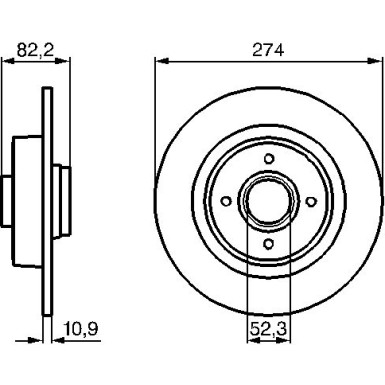 BOSCH | Bremsscheibe | 0 986 479 108