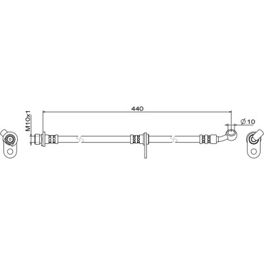 Metzger | Bremsschlauch | 4111846