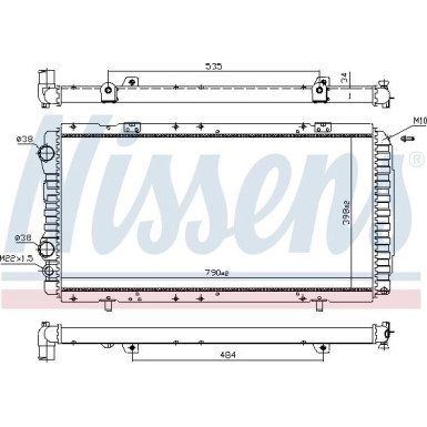 Nissens | Kühler, Motorkühlung | 61390