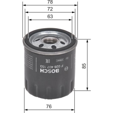 BOSCH F 026 407 153 Ölfilter